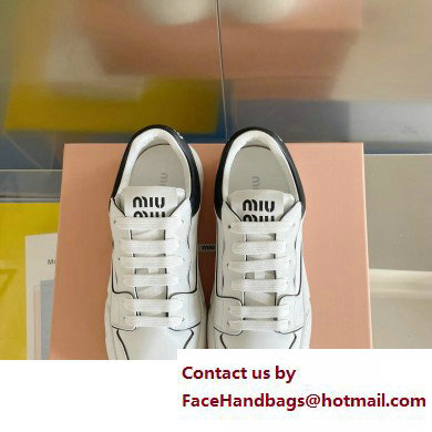 Miu Miu Bleached leather sneakers 02 2023 - Click Image to Close
