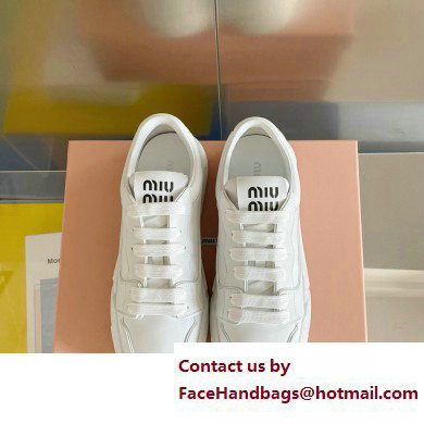 Miu Miu Bleached leather sneakers 03 2023