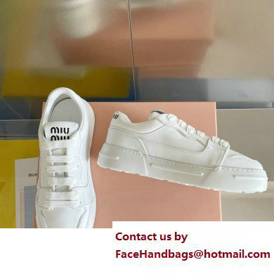 Miu Miu Bleached leather sneakers 03 2023