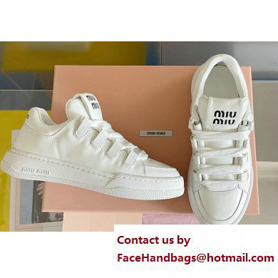 Miu Miu Bleached leather sneakers 04 2023 - Click Image to Close