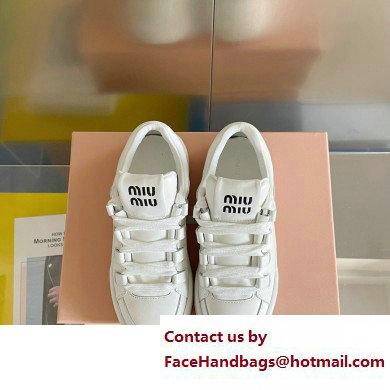 Miu Miu Bleached leather sneakers 04 2023 - Click Image to Close