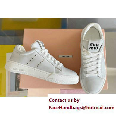 Miu Miu Bleached leather sneakers 06 2023 - Click Image to Close