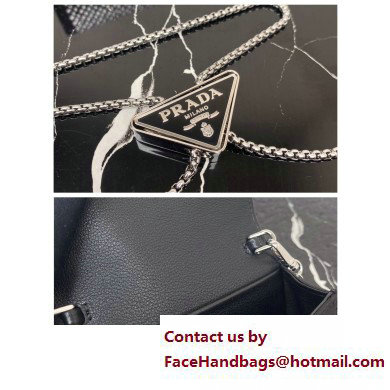 Prada Cardholder with shoulder strap and crystals Bag 1MR024 Black 2022 - Click Image to Close