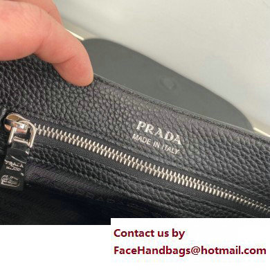 Prada leather shoulder Bag 1BD293 Black 2023