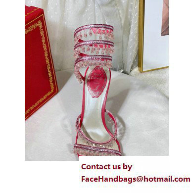 Rene Caovilla Heel 9.5cm Chandelier Crystal Jewel Sandals 08