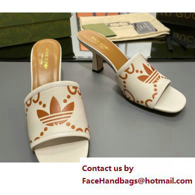adidas x Gucci women's slide sandal WHITE 2023 - Click Image to Close
