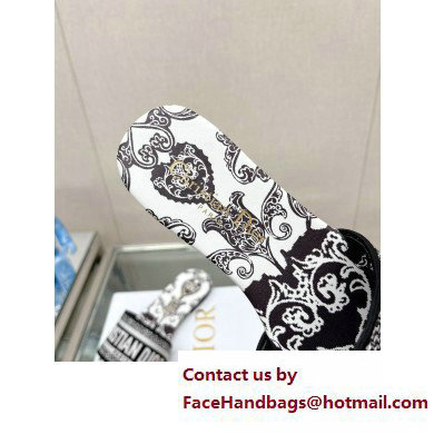 dior Black and white Cotton with Dior Bandana Embroidery dway Slide 2023
