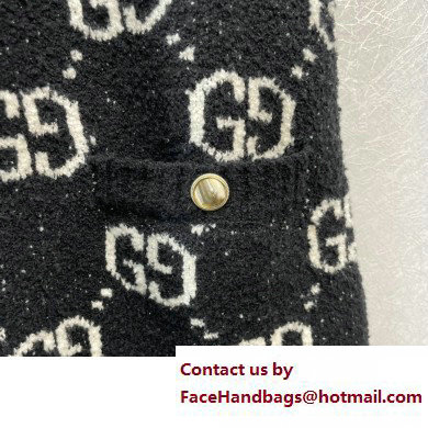 gucci GG jacquard short sleeve dress black 731720 2023
