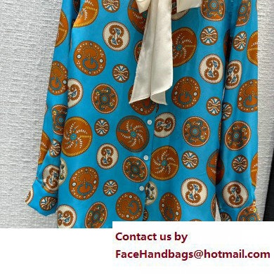 gucci GG paisley circle print silk shirt 722868 2023 - Click Image to Close