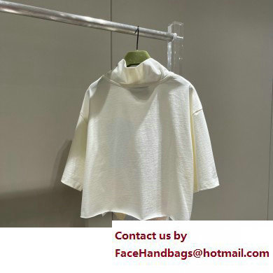 gucci High neck bunny print cotton T-shirt white 723561 2023