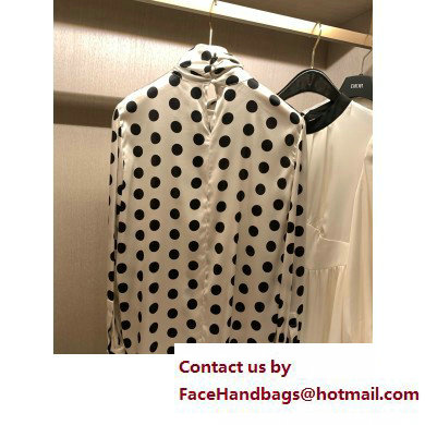 miu miu black dots silk shirt 2023 - Click Image to Close