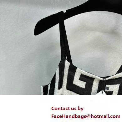Balmain logo printed JERSEY DRESS white/black 2023