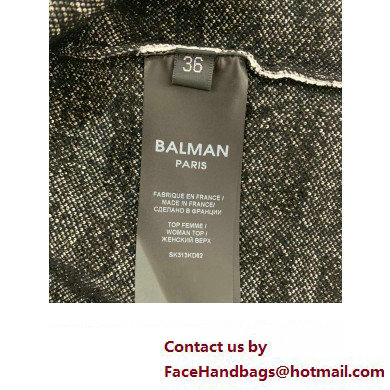 Balmain logo printed cardigan black/white 2023