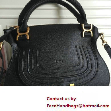 Chloe Marcie double carry bag Black - Click Image to Close