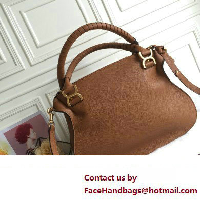 Chloe Marcie double carry bag Brown - Click Image to Close