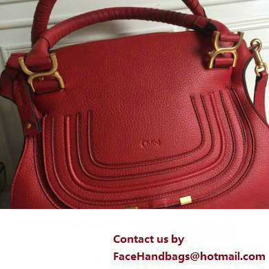 Chloe Marcie double carry bag Red - Click Image to Close