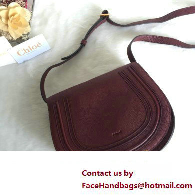 Chloe Marcie small/Medium saddle bag Burgundy