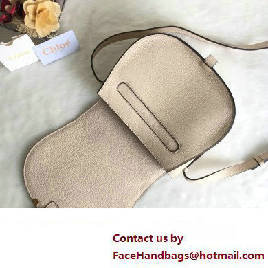 Chloe Marcie small/Medium saddle bag Creamy - Click Image to Close