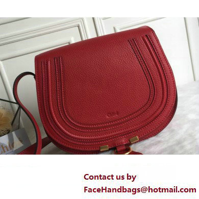 Chloe Marcie small/Medium saddle bag Red - Click Image to Close