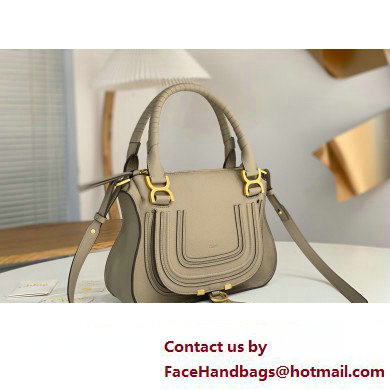 Chloe Marcie small double carry bag Light Gray - Click Image to Close