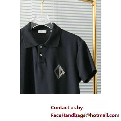 Dior men's CD Diamond Relaxed-Fit Polo Shirt BLACK 2023
