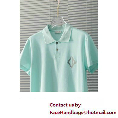 Dior men's CD Diamond Relaxed-Fit Polo Shirt MINT GREEN 2023 - Click Image to Close