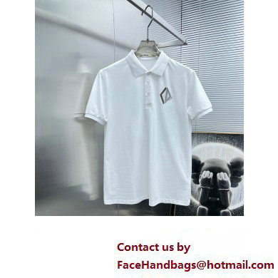 Dior men's CD Diamond Relaxed-Fit Polo Shirt WHITE 2023