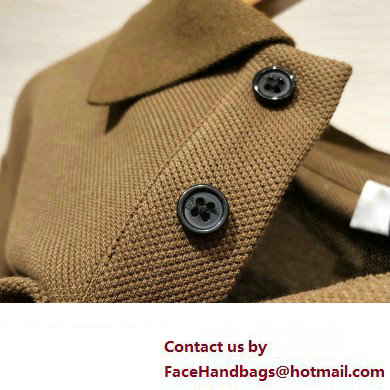 Dior men's Cotton Pique Atelier Polo Shirt Khaki 2023