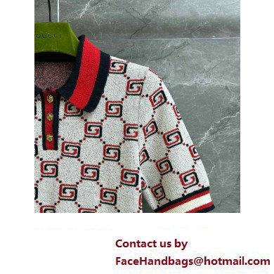 GUCCI GG cotton jacquard polo shirt 738440 2023