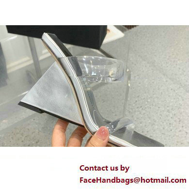 Giuseppe Zanotti Heel 8.5cm Florance Plexi PVC Mules 01 2023 - Click Image to Close