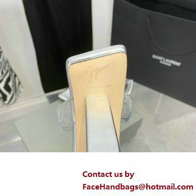 Giuseppe Zanotti Heel 8.5cm Florance Plexi PVC Mules 01 2023 - Click Image to Close