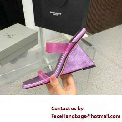 Giuseppe Zanotti Heel 8.5cm Florance Plexi PVC Mules 04 2023 - Click Image to Close