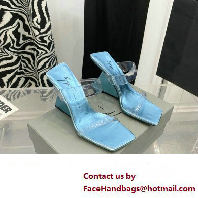 Giuseppe Zanotti Heel 8.5cm Florance Plexi PVC Mules 06 2023 - Click Image to Close