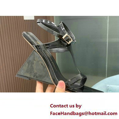 Giuseppe Zanotti Heel 8.5cm Tutankamon patent leather sandals Black 2023