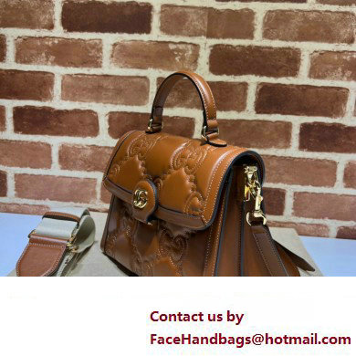 Gucci GG Matelasse handbag 736877 Brown 2023