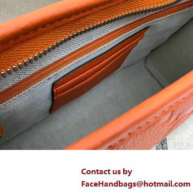Gucci Leather Jumbo GG pouch Bag 739490 Orange 2023
