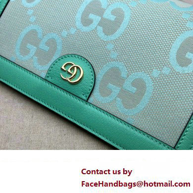 Gucci Ophidia jumbo GG small shoulder bag 503877 Green 2023