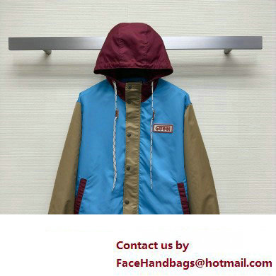 Gucci Silk nylon hooded jacket 740572 2023