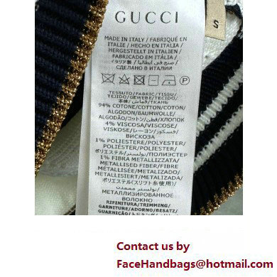 Gucci Striped GG cotton VEST BLACK/WHITE 2023