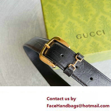 Gucci Width 3cm Caiman belt with Horsebit 01 2023