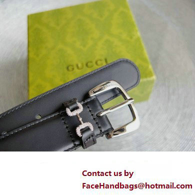Gucci Width 3cm Caiman belt with crystal Horsebit 04 2023