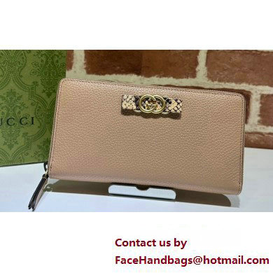 Gucci Zip wallet with Interlocking G python bow 750458 Beige 2023 Gucci Zip wallet with Interlocking G python bow 750458 Beige 2023