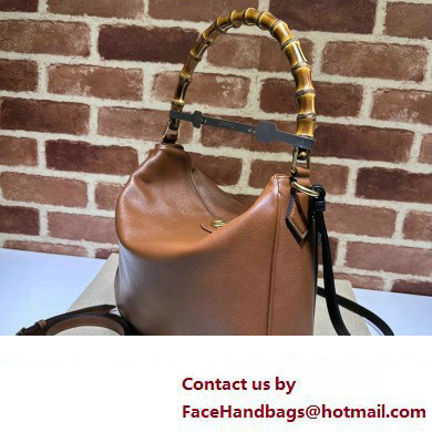 Gucci leather Diana large shoulder bag 746245 Brown 2023