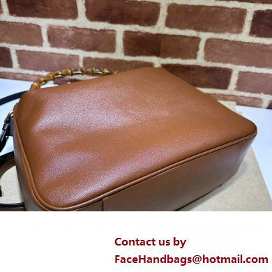 Gucci leather Diana large shoulder bag 746245 Brown 2023