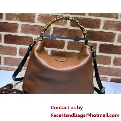 Gucci leather Diana medium shoulder bag 746124 Brown 2023