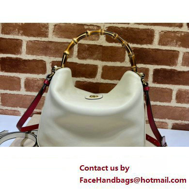Gucci leather Diana medium shoulder bag 746124 White 2023
