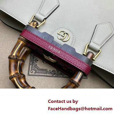 Gucci leather Diana medium tote bag 750394 White 2023