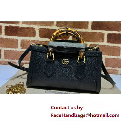 Gucci leather Diana small shoulder bag 735153 Black 2023