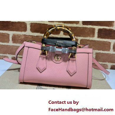 Gucci leather Diana small shoulder bag 735153 Pink 2023
