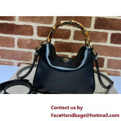 Gucci leather Diana small shoulder bag 746251 Black 2023